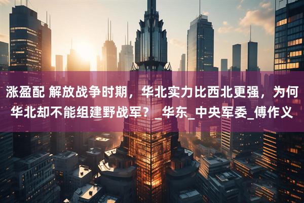 涨盈配 解放战争时期，华北实力比西北更强，为何华北却不能组建野战军？_华东_中央军委_傅作义