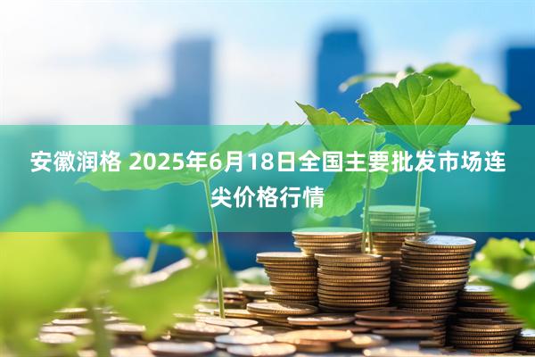 安徽润格 2025年6月18日全国主要批发市场连尖价格行情